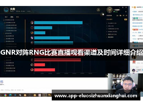 GNR对阵RNG比赛直播观看渠道及时间详细介绍